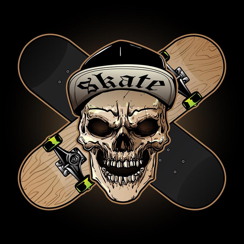 La tendance du skull skateboard